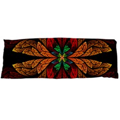 Fractal Floral Flora Ring Colorful Neon Art Body Pillow Case (dakimakura)