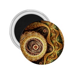 Fractal Floral Ornament Wave Vintage Retro 2 25  Magnets by Cemarart