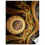 Fractal Floral Ornament Wave Vintage Retro Canvas 18  x 24  17.8 x23.08  Canvas - 1