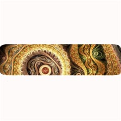 Fractal Floral Ornament Wave Vintage Retro Large Bar Mat