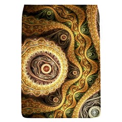 Fractal Floral Ornament Wave Vintage Retro Removable Flap Cover (s)