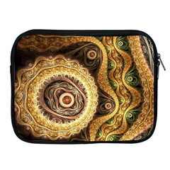 Fractal Floral Ornament Wave Vintage Retro Apple Ipad 2/3/4 Zipper Cases