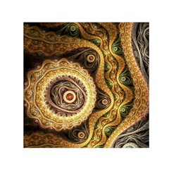 Fractal Floral Ornament Wave Vintage Retro Square Satin Scarf (30  X 30 )