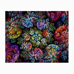 Floral Fractal 3d Art Pattern Small Glasses Cloth