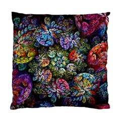 Floral Fractal 3d Art Pattern Standard Cushion Case (two Sides)