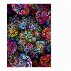 Floral Fractal 3d Art Pattern Small Garden Flag (two Sides)