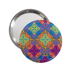 Colorful Flora Flora Kazakh Pattern 2 25  Handbag Mirrors