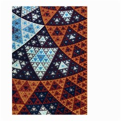 Fractal Triangle Geometric Abstract Pattern Small Garden Flag (two Sides)