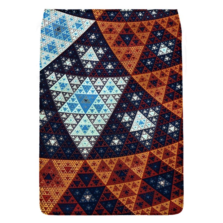 Fractal Triangle Geometric Abstract Pattern Removable Flap Cover (S)