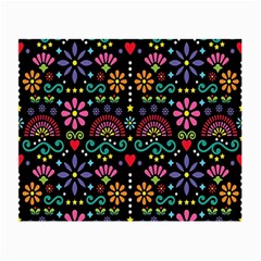 Mexican Folk Art Seamless Pattern Small Glasses Cloth (2 Sides)