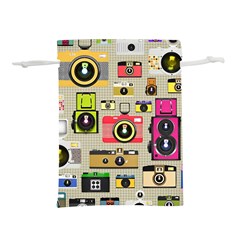 Retro Camera Pattern Graph Lightweight Drawstring Pouch (m) by Bedest