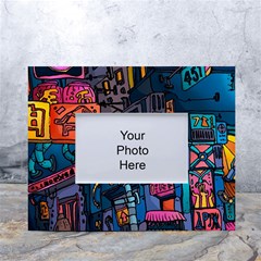 Wallet City Art Graffiti White Tabletop Photo Frame 4 x6 