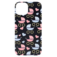 Pattern Stroller Carriage Texture Iphone 14 Black Uv Print Case by Grandong