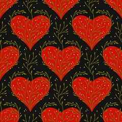 Love Hearts Pattern Style Play Mat (square) by Grandong