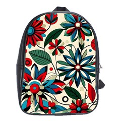 Flora Pattern Flower School Bag (xl)