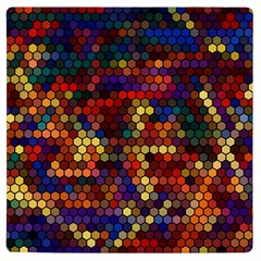 Hexagon Honeycomb Pattern Uv Print Square Tile Coaster  by Grandong