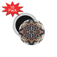 Floral Pattern Flowers 1 75  Magnets (10 Pack)  by Grandong