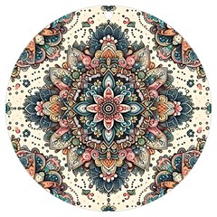 Floral Pattern Flowers Uv Print Acrylic Ornament Round by Grandong