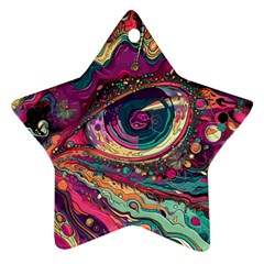 Human Eye Pattern Ornament (star)