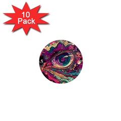 Human Eye Pattern 1  Mini Magnet (10 Pack) 