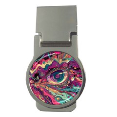 Human Eye Pattern Money Clips (round) 