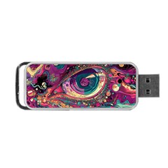 Human Eye Pattern Portable Usb Flash (one Side) by Grandong