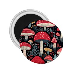 Mushrooms Psychedelic 2 25  Magnets