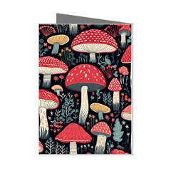 Mushrooms Psychedelic Mini Greeting Cards (pkg Of 8)