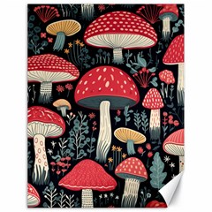 Mushrooms Psychedelic Canvas 18  X 24  by Grandong