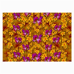 Blooming Flowers Of Orchid Paradise Large Glasses Cloth (2 Sides)