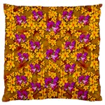 Blooming Flowers Of Orchid Paradise Large Cushion Case (Two Sides) Back