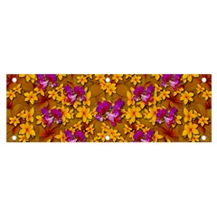 Blooming Flowers Of Orchid Paradise Banner And Sign 6  X 2 