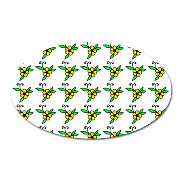 Pattern design  Oval Magnet