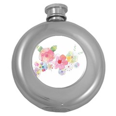 Flower-2342706 Round Hip Flask (5 Oz) by lipli