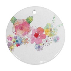 Flower-2342706 Round Ornament (two Sides)