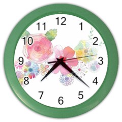 Flower-2342706 Color Wall Clock by lipli