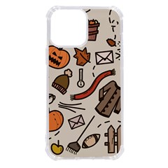 Halloween Doodle Autumn Pumpkin Iphone 13 Pro Max Tpu Uv Print Case by Bedest