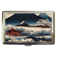 Hokusai Moutains Japan Cigarette Money Case by Bedest