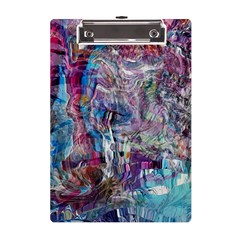 Layered Waves A5 Acrylic Clipboard by kaleidomarblingart