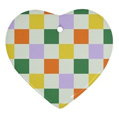 Board Pictures Chess Background Ornament (heart)