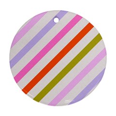 Lines Geometric Background Ornament (Round)