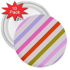 Lines Geometric Background 3  Buttons (10 Pack) 