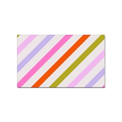 Lines Geometric Background Sticker Rectangular (10 pack)