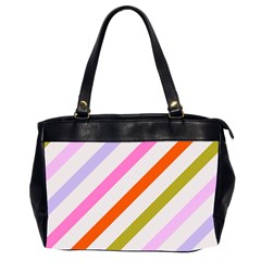 Lines Geometric Background Oversize Office Handbag (2 Sides)