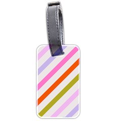 Lines Geometric Background Luggage Tag (two Sides)