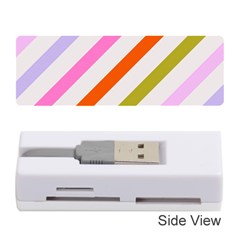 Lines Geometric Background Memory Card Reader (Stick)