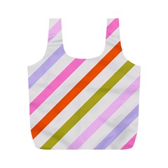 Lines Geometric Background Full Print Recycle Bag (M)