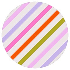 Lines Geometric Background Round Trivet