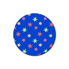 Background Star Darling Galaxy Rubber Coaster (round)