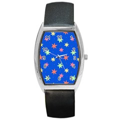 Background Star Darling Galaxy Barrel Style Metal Watch